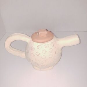 Handmade clay teapot